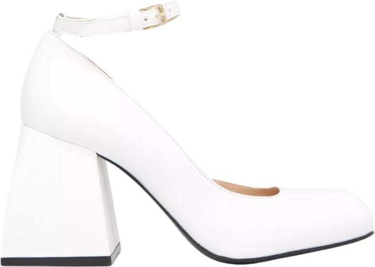 Nodaleto Witte hoge hakken pumps Bulla Pia White Dames