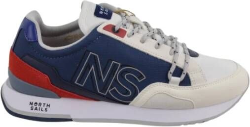 North Sails Blauwe Mesh Sneaker Hitch Block Multicolor Heren