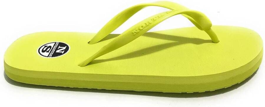 North Sails Gele Rubberen Flip Flops Sandy Elemental Yellow Dames