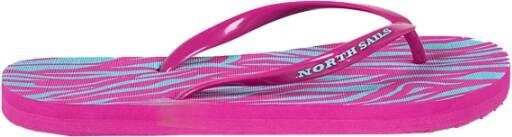 North Sails Comfortabele Instap Sandalen met Dierenprint Pink Dames