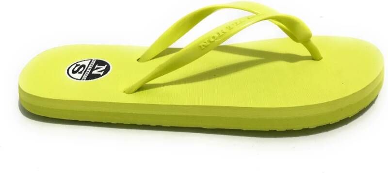 North Sails Gele Rubberen Flip Flops Sandy Elemental Geel Dames