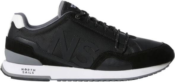 North Sails Zwarte Sneakers met Hitch Logo Black Heren