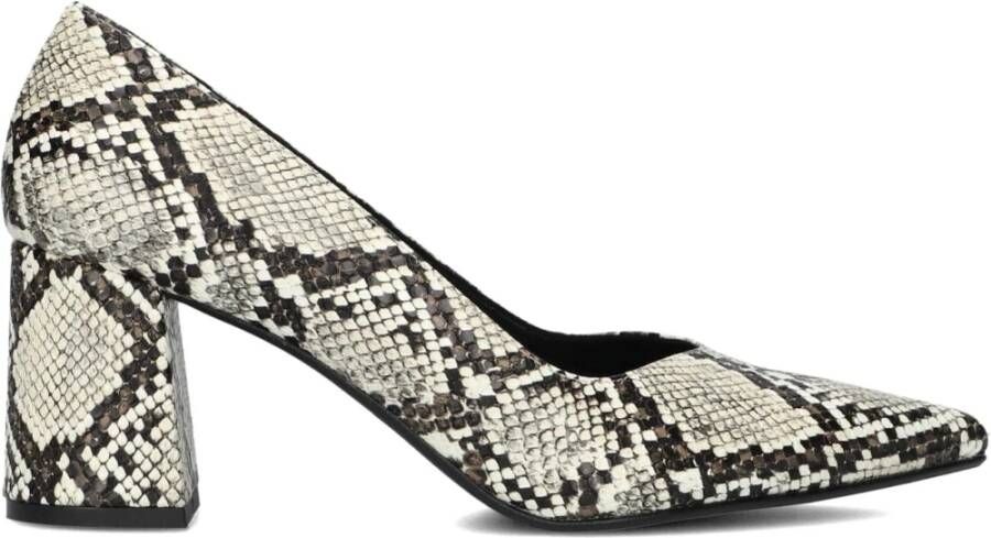 Notre-v Beige Slangenprint Pumps Multicolor Dames