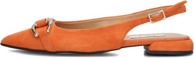 Notre-v Beige Slingbacks met puntige neus Orange Dames