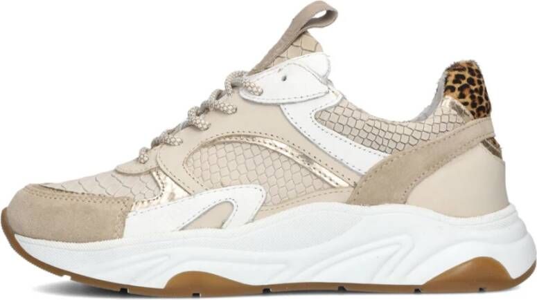 Notre-V Iva-06 Sneakers Leren Sneaker Dames Beige