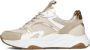 Notre-V Iva-06 Sneakers Leren Sneaker Dames Beige - Thumbnail 1