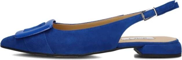 Notre-v Blauwe Slingback Elegante Stijl Schoenen Blue Dames