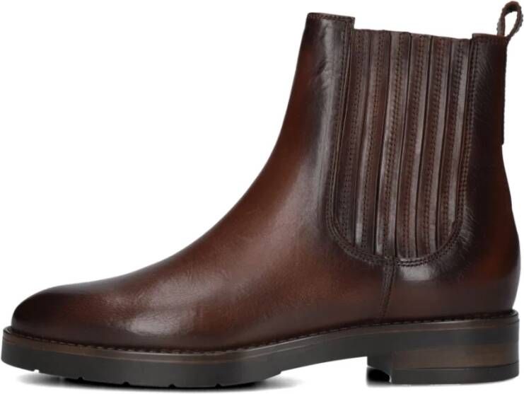 Notre-v Chelsea Boots in Cognac Lakleer Brown Dames