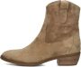 Notre-V 08-180 Enkellaarsjes Enkelboots met rits Dames Camel - Thumbnail 3