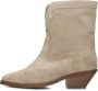 Notre-V 08-483 Cowboylaarzen Western Laarzen Dames Beige - Thumbnail 3