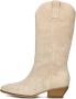 Notre-V As183 Cowboylaarzen Western Laarzen Dames Beige - Thumbnail 3