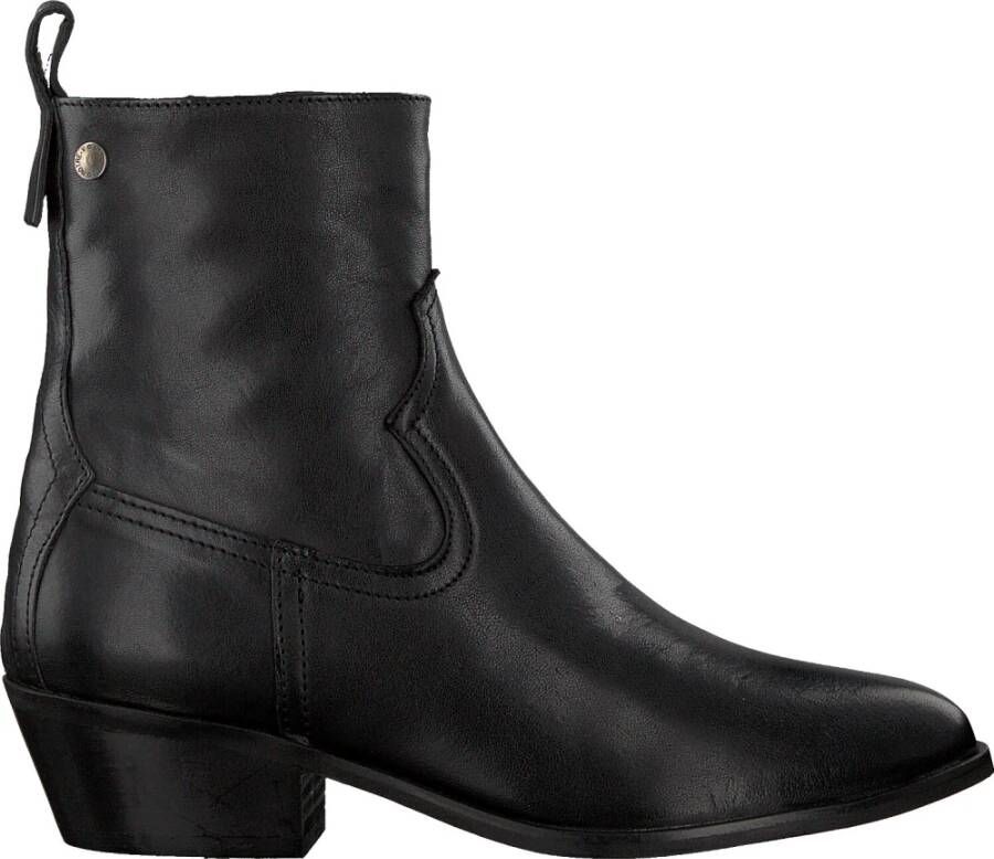 Notre-v Elegante Zwarte Enkellaars Black Dames