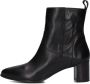 Notre-V 8543 Enkellaarsjes Enkelboots met rits Dames Zwart - Thumbnail 2