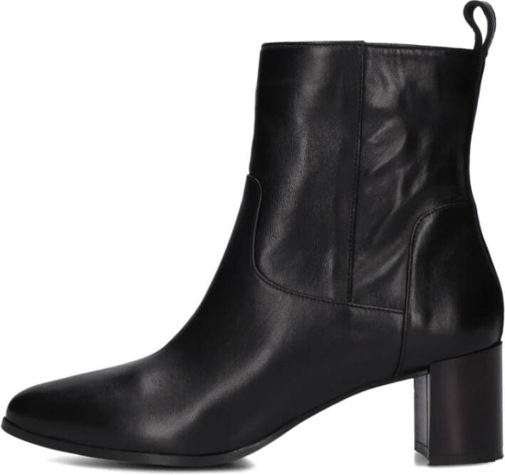 Notre-v Elegante Zwarte Enkellaarzen Black Dames