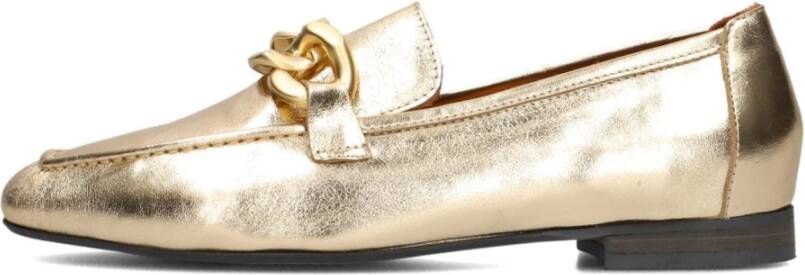 Notre-v Gouden Loafers met Elegante Details Yellow Dames