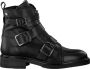 Notre-v Zwarte Bikerboot met Gespen Black Dames - Thumbnail 2