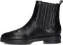 Notre-v Zwarte Chelsea Boots met Slangenprint Black Dames - Thumbnail 3