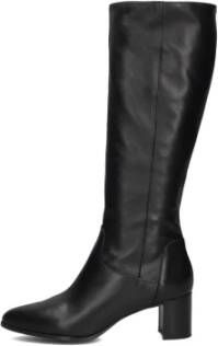 Notre-v Zwarte Leren Hoge Laarzen 8591 Black Dames