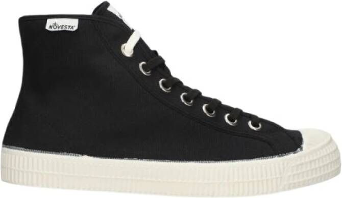 Novesta Zwarte Hi-Top Baseball Boot Black Unisex