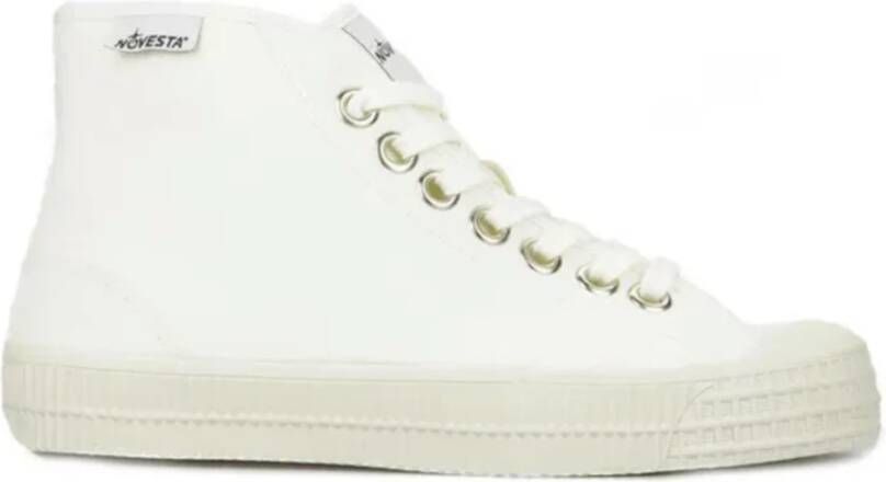 Novesta Witte Hi-Top Baseball Boot Sneaker White Heren