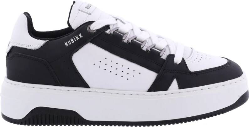 Nubikk Dames Basket Buxton Sneaker Wit Zwar White Dames