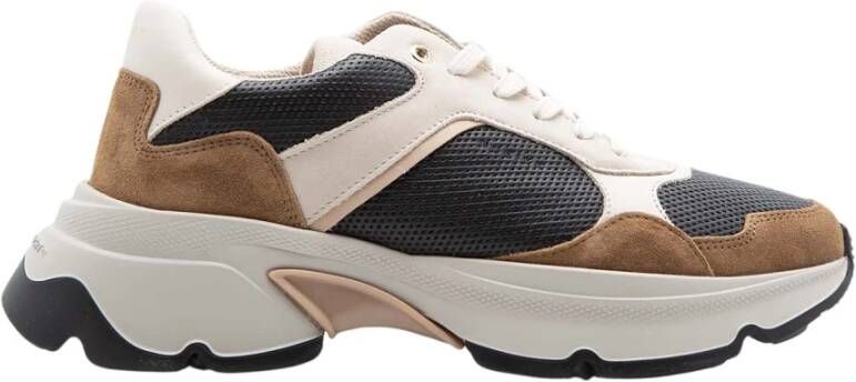 Nubikk Beige Combi Sneaker voor dames Multicolor Dames