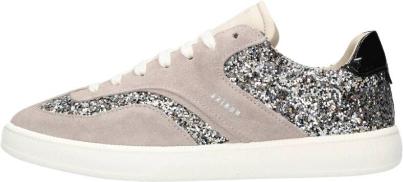 Nubikk Beige Glitter Sneakers Ray Owen Multicolor Dames