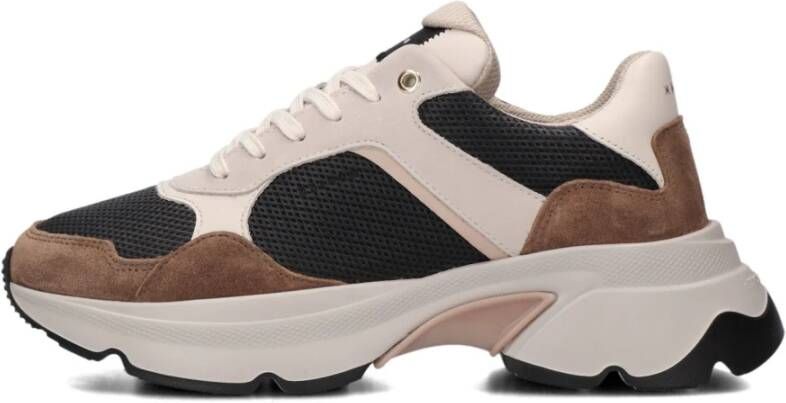 Nubikk Beige Leren Lage Sneakers Beige Dames