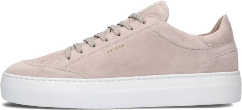 Nubikk Beige Suède Lage Sneaker Jagger Tora Beige Heren