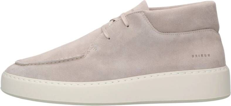 Nubikk Beige Suède Lage Sneakers Beige Heren