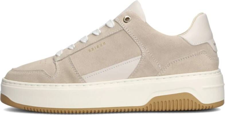 Nubikk Beige Suède Stijlvolle Sneakers voor Dames Beige Dames