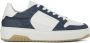 Nubikk Witte Leren Lage Sneakers met Blauwe Details Blue Dames - Thumbnail 4