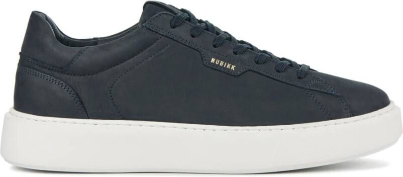 Nubikk Blauwe Nubuck Sneakers voor Heren Blauw Heren