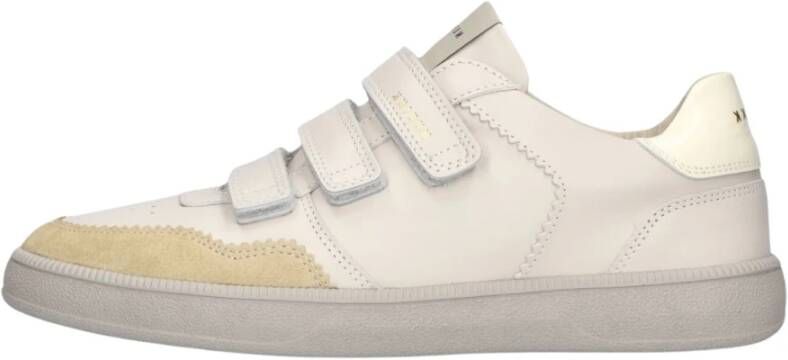 NUBIKK Lage Sneakers Dames Ray Straps Maat: 36 Materiaal: Leer Kleur: Beige