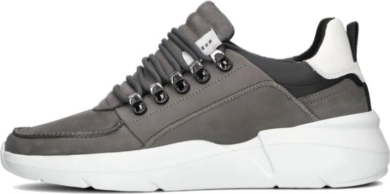 Nubikk Grijze Romeinse Sneakers voor Heren Gray Heren