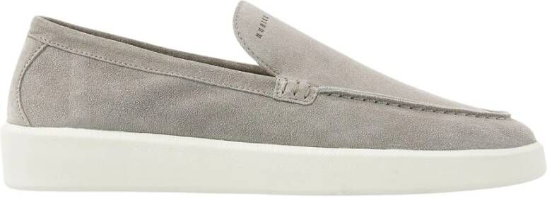 Nubikk Grijze Suède Stijlvolle Sneakers Gray Heren