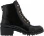 Nubikk Zwarte Leren Veterschoenen Jane Velas Black Dames - Thumbnail 2