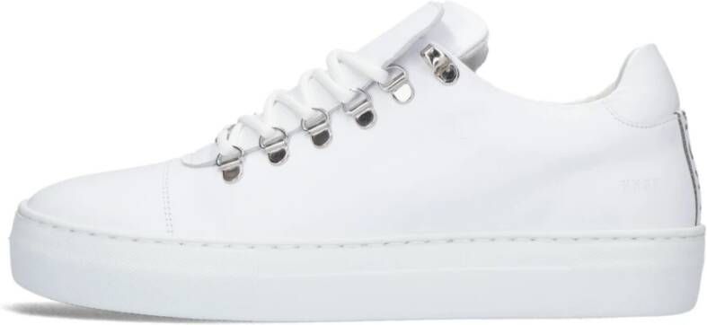 Nubikk Klassieke Witte Lage Sneakers Jagger White Heren