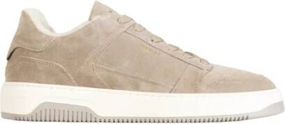 NUBIKK Lage Sneakers Heren Basket Court Fur Maat: 46 Materiaal: Suède Kleur: Taupe