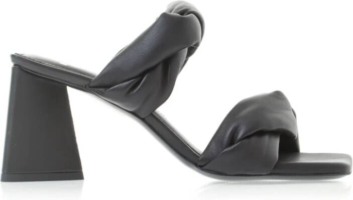 Nubikk Stijlvolle heeled mules voor vrouwen Black Dames