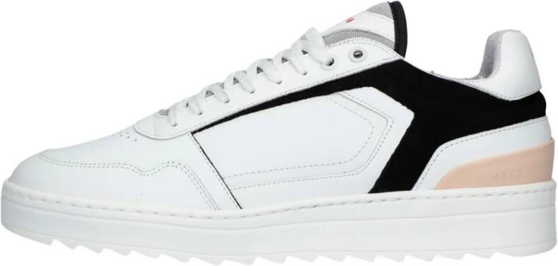 Nubikk Stijlvolle Lage Sneaker van Wit Leer White Heren