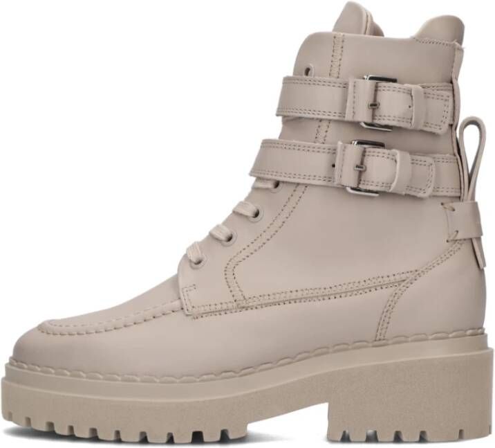 Nubikk Stijlvolle Ruby Veterschoenen Beige Dames