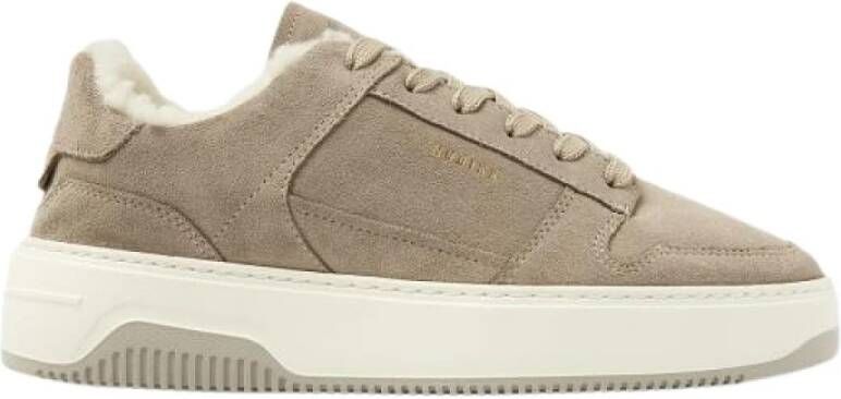 NUBIKK Lage Sneakers Dames Basket Teddy Maat: 41 Materiaal: Suède Kleur: Grijs