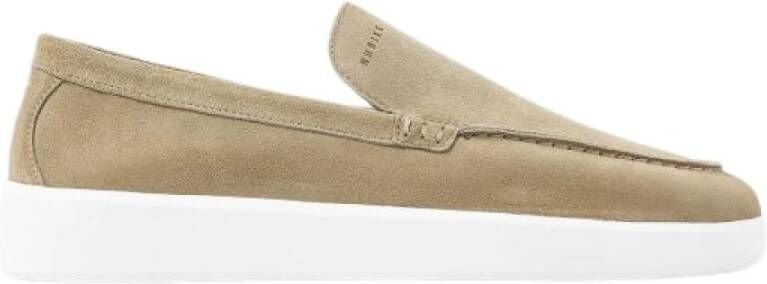 Nubikk Taupe Suède Stijlvolle Schoen Beige Heren