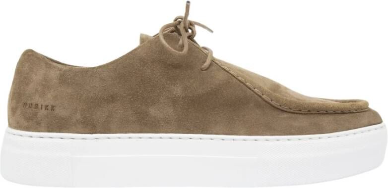 Nubikk Taupe Suede Stijlvolle Sneakers Green Heren