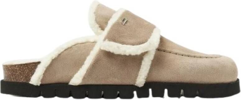 Nubikk Teddy Fur Instappers Beige Dames