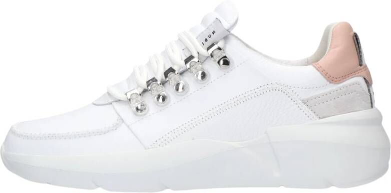 NUBIKK Lage Sneakers Dames Roque Roman Maat: 39 Materiaal: Leer Kleur: Wit