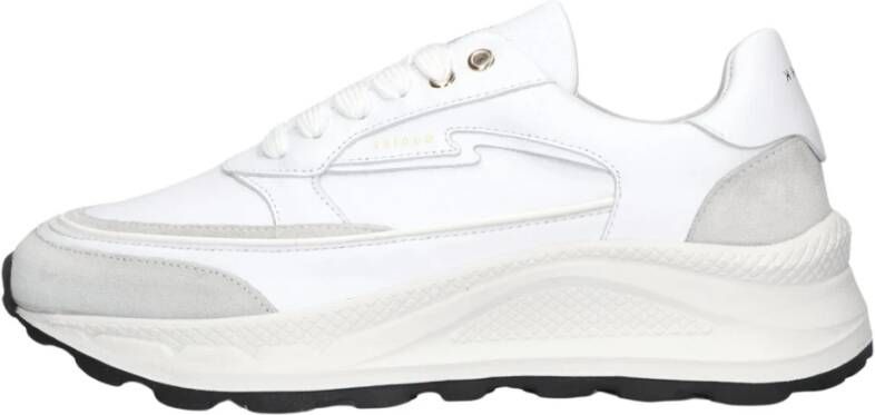 Nubikk Witte Leren Lage Sneakers White Dames