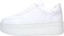 NUBIKK Lage Sneakers Dames Bayou Platform Maat: 40 Materiaal: Leer Kleur: Wit - Thumbnail 1