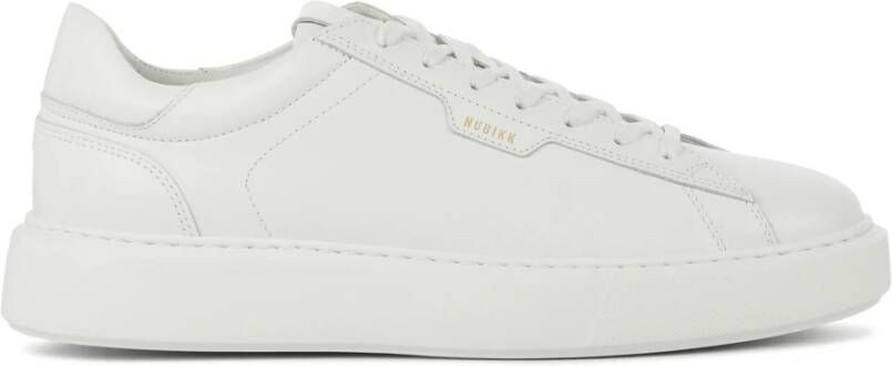 Nubikk Witte Leren Sneakers Wit Heren